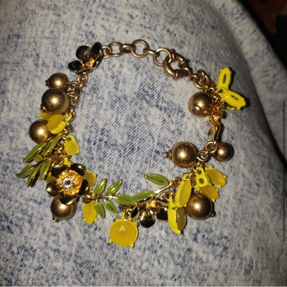 J Crew Lemon Tree Charm Bracelet - Picture 3 of 8